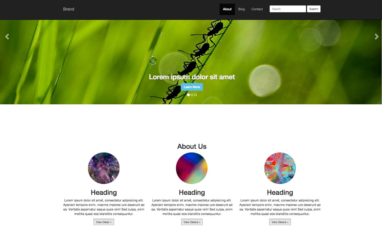 Angular Template screenshot
